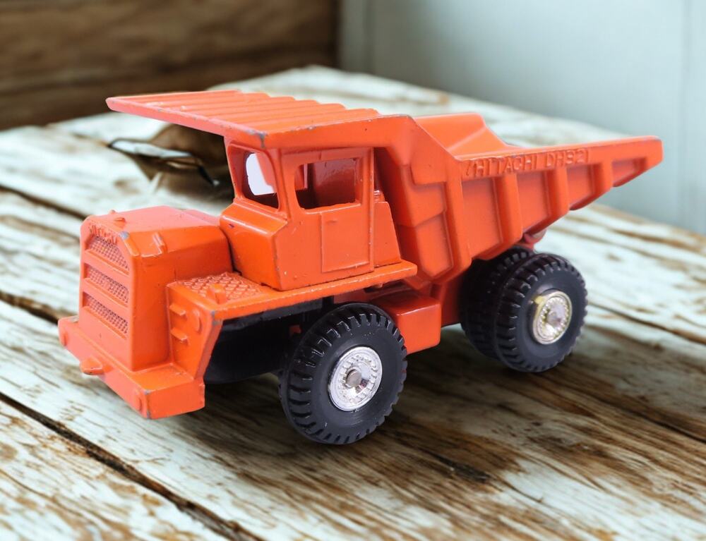 Vintage Tomica Japan Hitachi Dump Truck DH 321 Orange No. 59